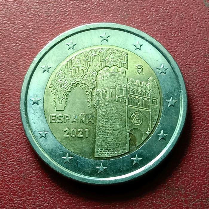 Koin 2 Euro Commemorative Spanyol Historic City of Toledo
