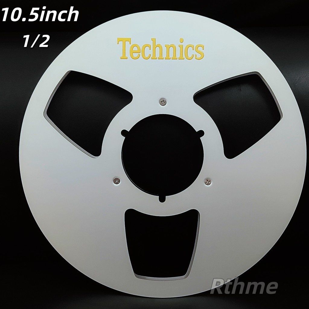 TECHNICS 10.5 X 1/2 & 1/4" Aluminum Empty Tape Reels For Reel-to-Reel Tape Recorders Take Up Reel