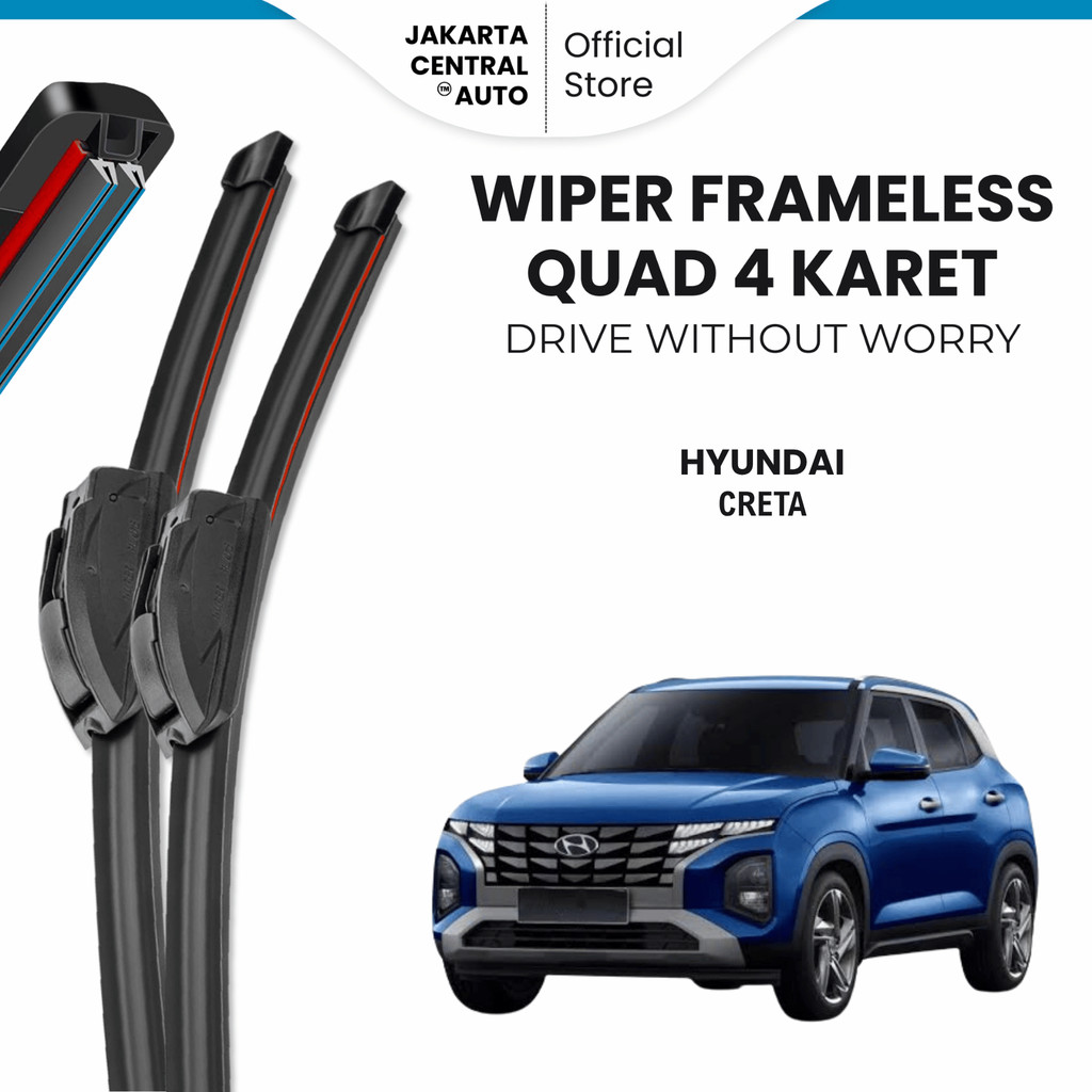 Wiper Hyundai Creta Quad Kaca Depan Mobil