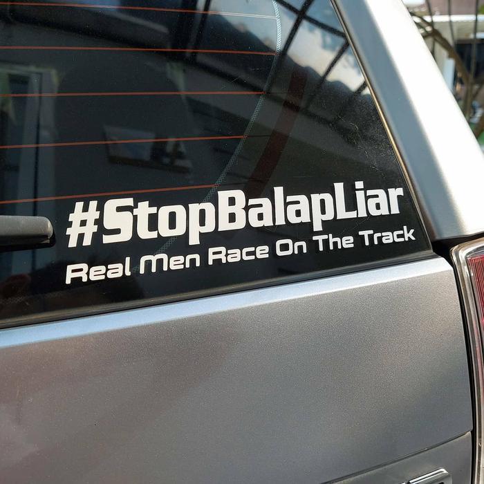 Stiker mobil #StopBalapLiar