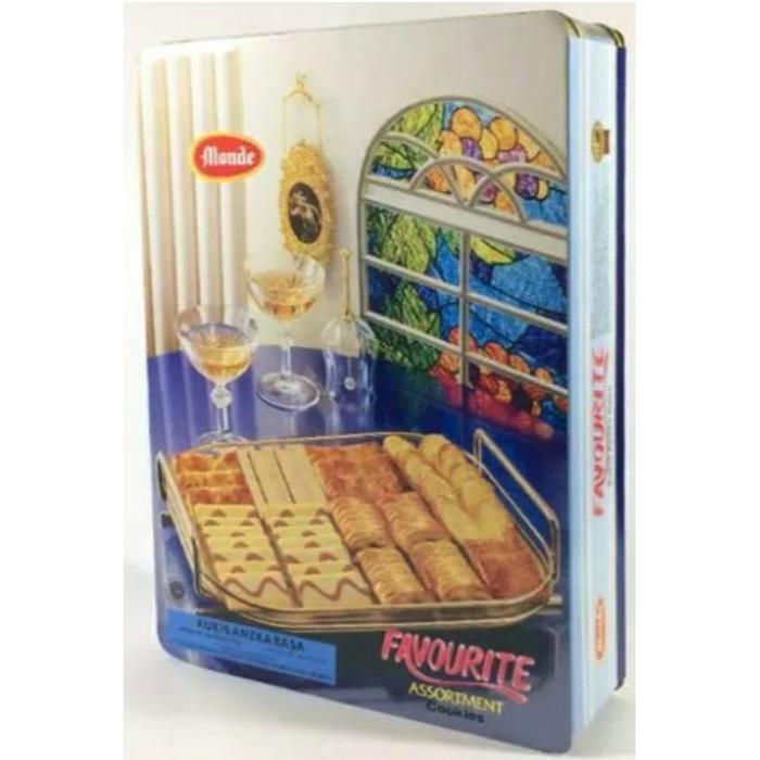 QUALITY MONDE FAVOURITE ASSORTMENT BISCUITS 575 GR BISKUIT KALENG