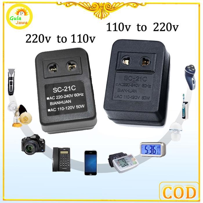 Ac Power Voltage Converter 20w Ac 220v To 110v/110v To 220v