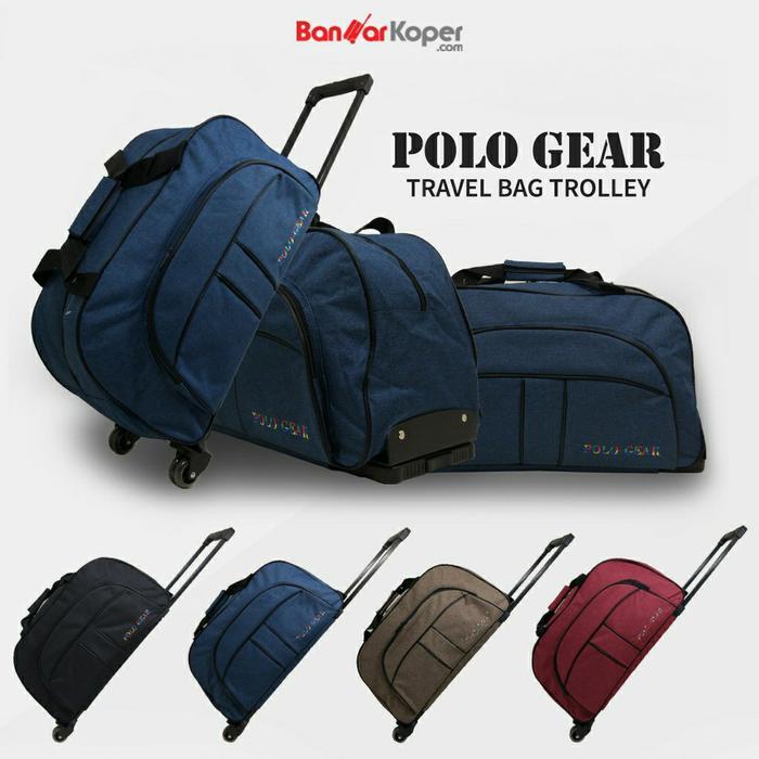 Tas Koper Kabin Travel Bag Trolley Polo Gear Original 8827 Red