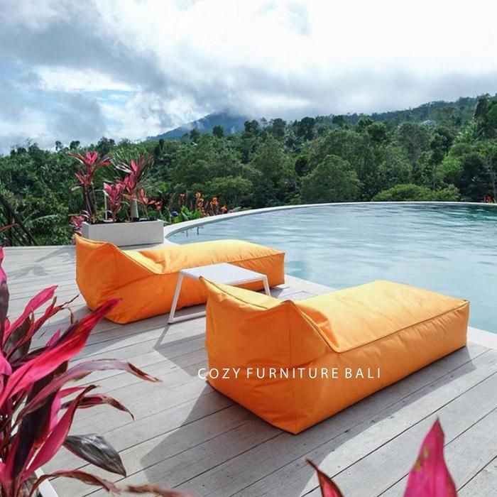 Bean Bag - Long - Large - (Cover Only, No Styrofoam Balls) Polyster / Canvas / Sunproof Sofa Outdoor