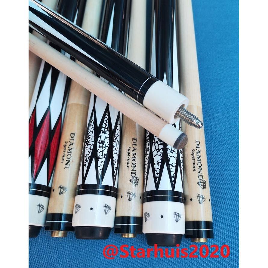 Stik Billiard Diamond Cue 13mm Maple Cue Stik Billiard Kualitas Bagus