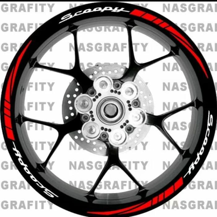 cutting sticker lis velg motor HONDA SCOOPY