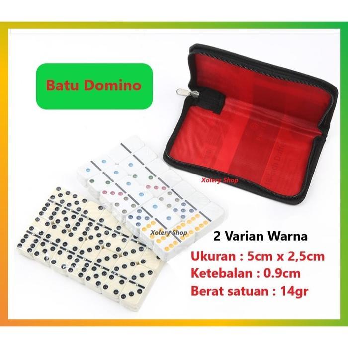PR0M0 Batu Domino Pro Panjang 5cm Lebar 2.5cm Ketebalan 0.9cm Berat 16gram G00D QUALITY