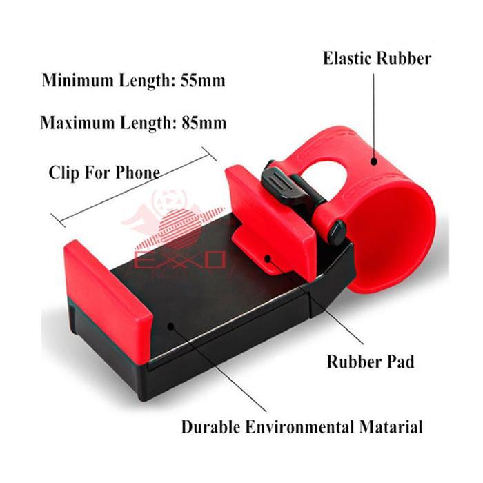 "New" Holder Setir Mobil Car Steering Holder Tempat Taruh Hp Disetir Mobil