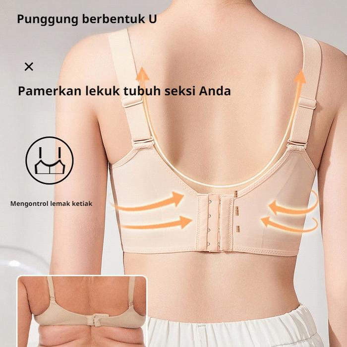 Kirim Dalam 24 Jam[Payudara Besar Terlihat Kecil] Veimia-BH Bra Anti Kendur Yang Mulus Dan Ramah