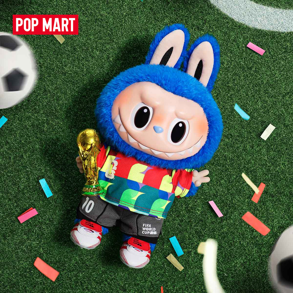 EU EXCLDPOP MART THE MONSTERS FIFA SERIES-Catch the Win Vinyl Plush Doll Blindbox Collectable Figure