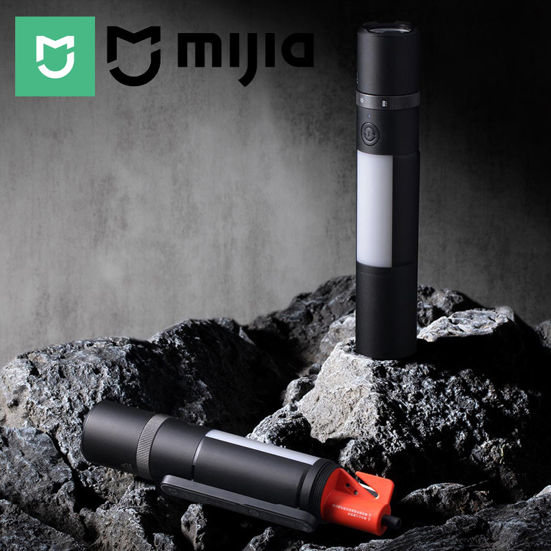 MIJIA Multi Function Flashlight 240m Long-Range Beam 1000Lm Main Light + Side Light SOS Strobe