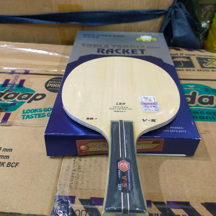 Bet Kayu Ping Pong Tenis Meja 729 V5 Professional Carbon