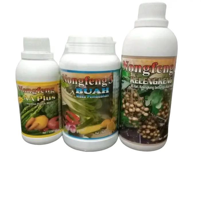 Pupuk Kelengkeng Nongfeng Paket Kelengkeng Booster 3 botol - Berbuah Sepanjang Tahun pupuk Tanah