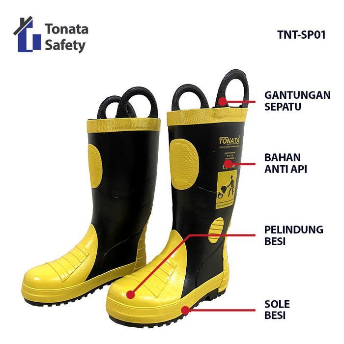Pemadam Kebakaran Tonata Sepatu Pemadam Kebakaran Tonata / Safety Fire Boot / Sepatu Pemadam Kebakar