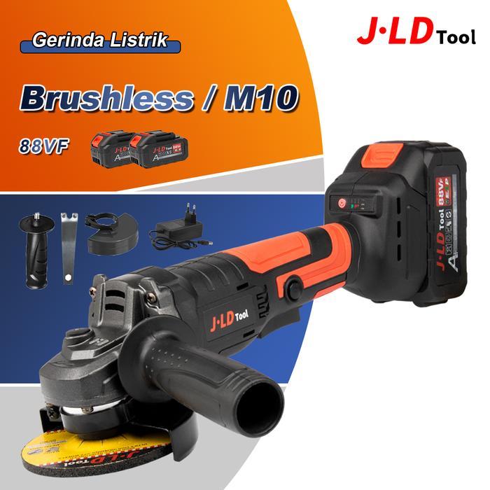JLD 88VF Mesin Gerinda Baterai Tangan / Cordless Angle Grinder M10 CORDLESS BRUSHLESS ANGLE GRINDER