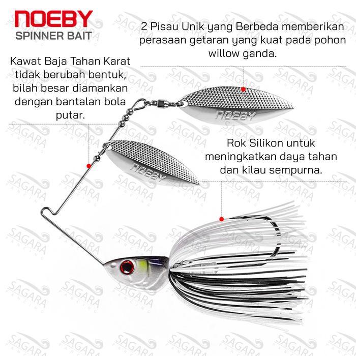 BISA COD Umpan Casting Spinner Bait Noeby SpinnerBait Lure Umpan Pancing