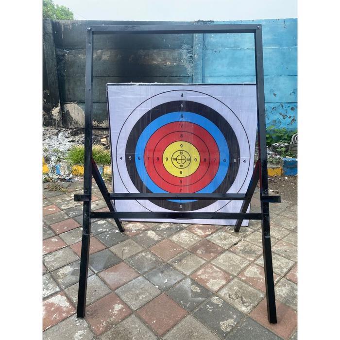 Stand Target Panahan Dewasa Besi Kuat / Jagrak Panahan Kaki 4 Besi