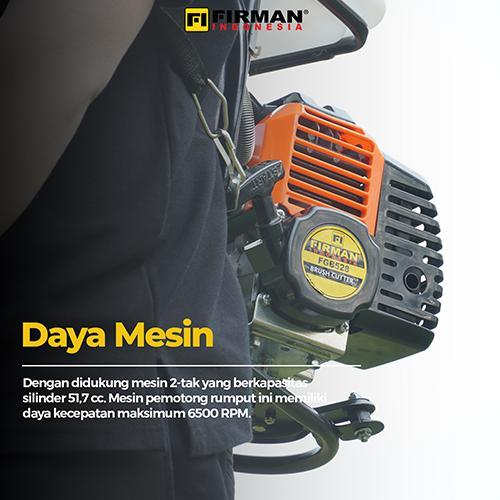 BISA COD Firman Mesin Potong Rumput Gendong FGB 528 Brush Cutter 2 Tak FGB528 Kecepatan 6500 RPM