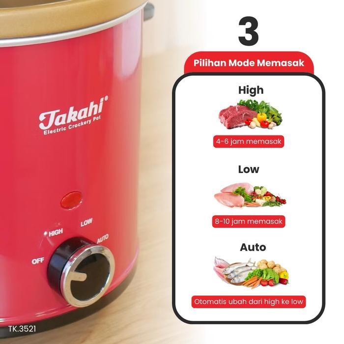 Promo Takahi Slow Cooker 3,5 L Terlaris