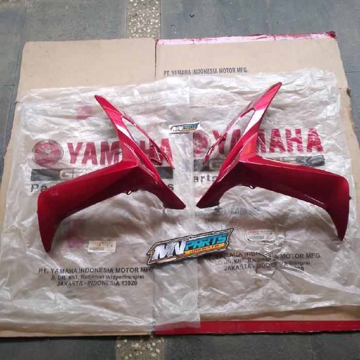 Body Cowling Sayap depan Kanan Kiri Yamaha Xeon Karbu Old 44D Maroon Original YGP NOS