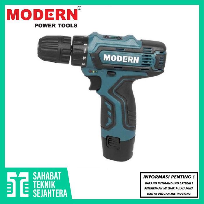 Modern M-12V Mesin Bor Cordless Drill Baterai Tangan Cas M-12 V M12V