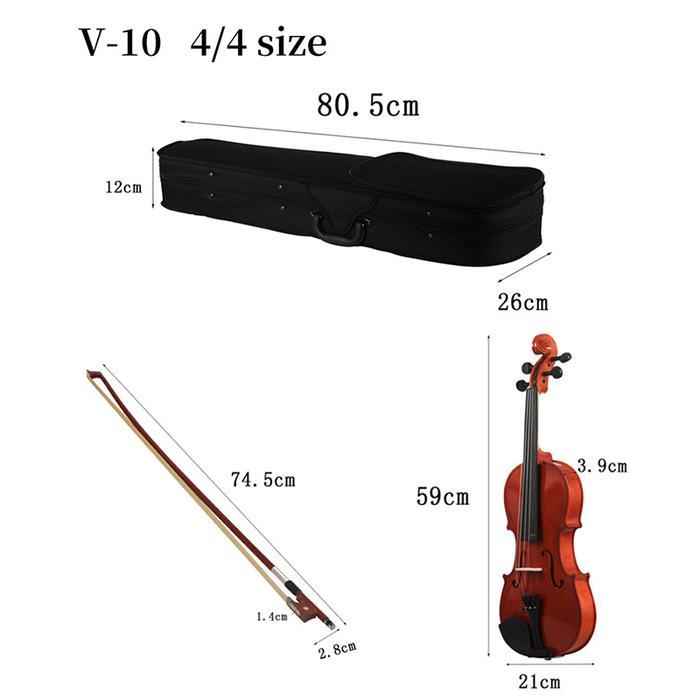 Benston Music- 4/4 biola untuk dewasa, anak-anak, dan remaja /alat musik gesek /biola anak /biola