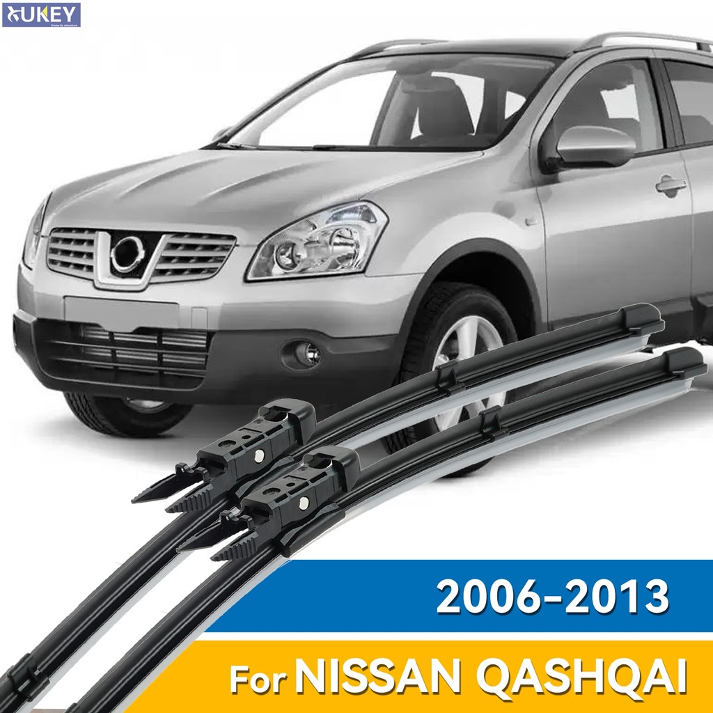 Xukey Front Wiper Blades Set For Nissan Qashqai +2 Dualis J10 2006 - 2013 Windshield Windscreen