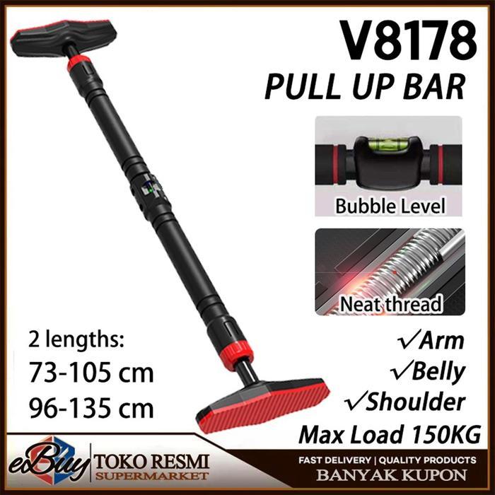 TERLARIS PULL UP BAR DOOR CHINNING BAR PULL UP BAR ADJUSTABLE DOOR PULL UP BAR MUSCLE TRAINING