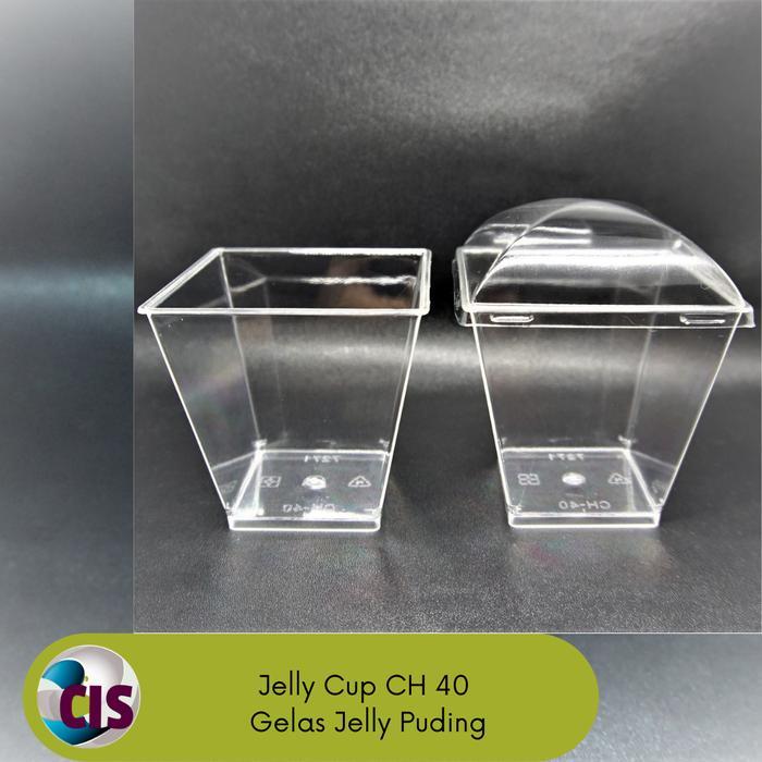 Ada Stok Jelly Cup CH 40 / Dessert Cup / Cup Pudding / Cup Cake Ch-40 (Paket 25 pcs)