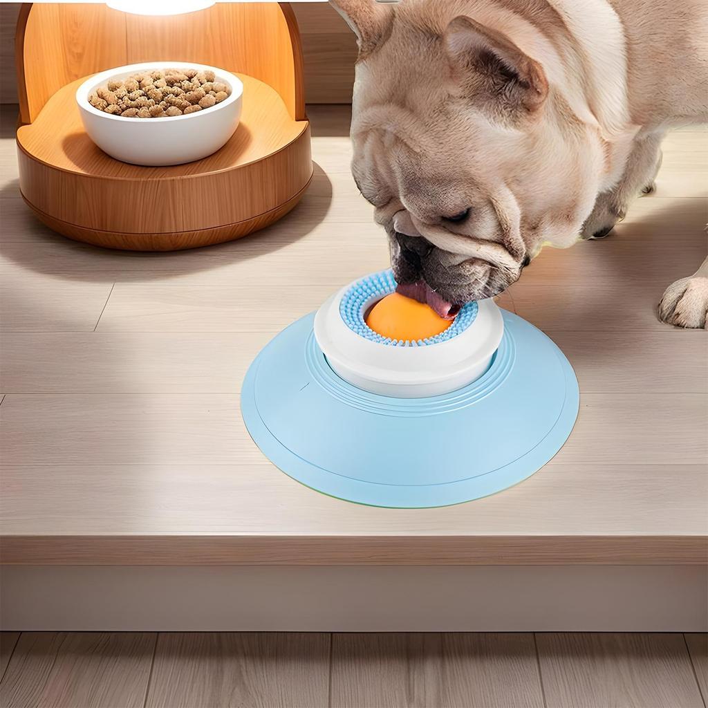 Pet Licking Bowl Dog Slow Feeder with Suction Cup Anti-Choking Snuffle Pet Calming Mat Pet Tongue