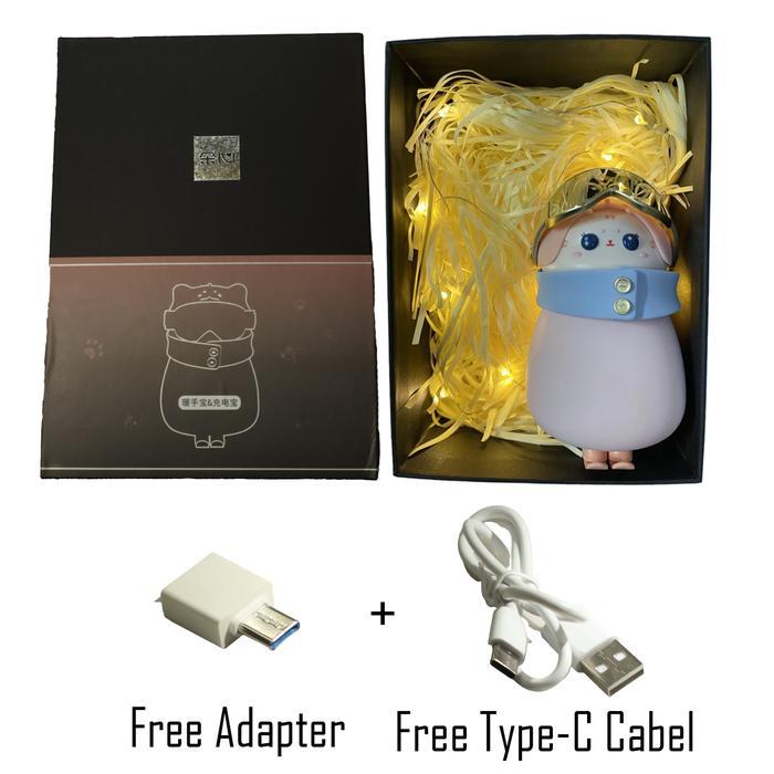 Powerbank dan Hand Warmer Lucu untuk Hadiah Ulang Tahun - Kapasitas 6000/10000 mAh