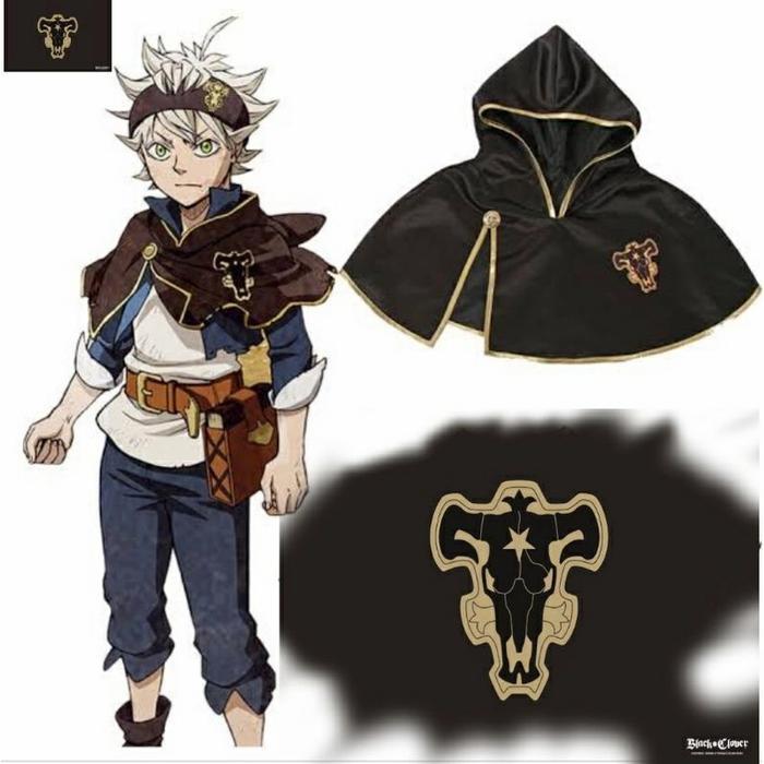 Jubah Cosplay Black Clover / Costume Cosplay Asta Black Clover Anime