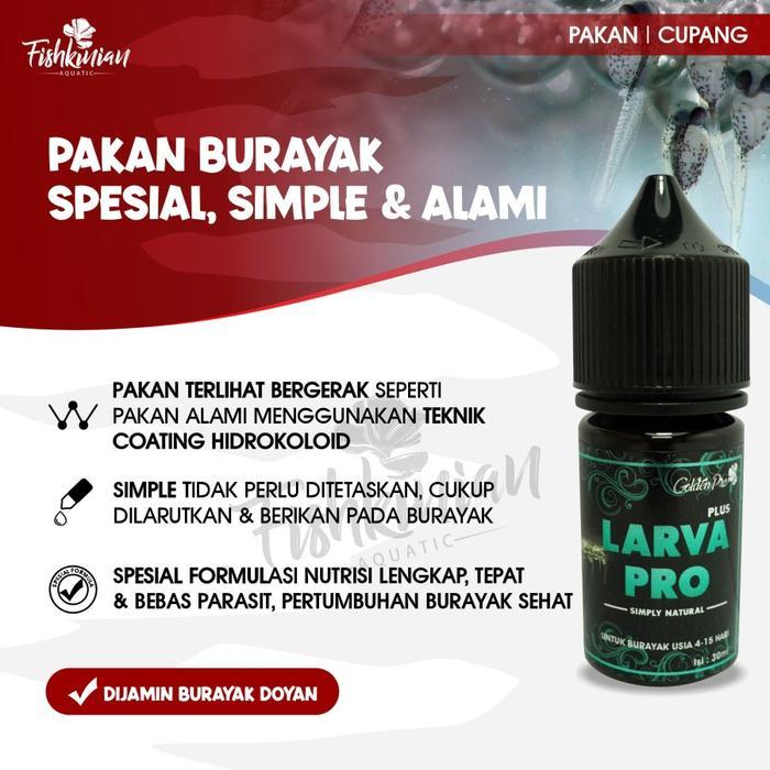 Pakan Burayak Ikan Cupang Instan Tetes 30 ml - Larva Pro untuk Burayak 4-15 Hari