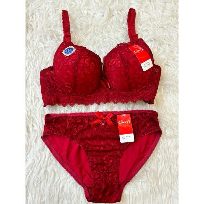 Set CD dan BRA Sorex Renda BH Kawat Wanita hantaran premium