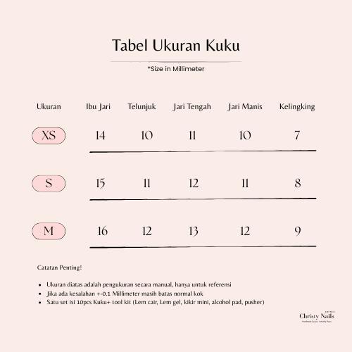 [Handmade Nails] Cn 65 Kuku Palsu Pendek Cateye Aesthetic - Korean Fake Nails Handmade Short