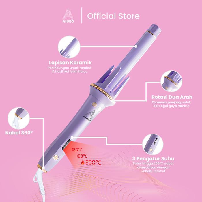 [Live Creator] Catokan Aiueo Rose Catok Keriting Rambut Otomatis Plat Keramik Aiueo 168 Roll Panjang