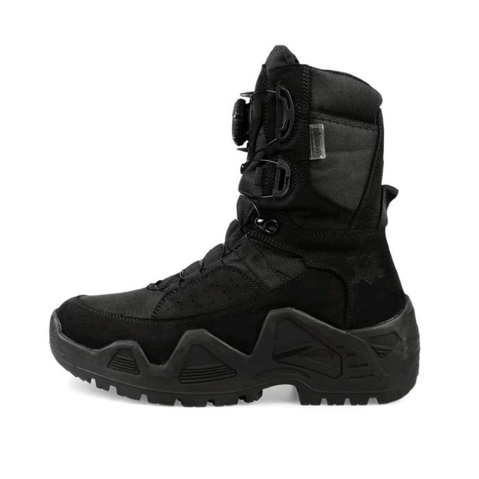 Sepatu Boots Zoher Force One Limited Edition Caanggo TNI Brimob Kopassus Sepatu PDL Boots Pria Hitam