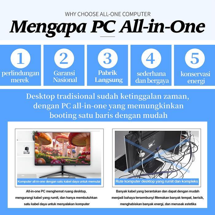 JUTU Digital 19inch / i3 / i5 / i7 Fullset Komputer PC All in One 19 inch Intel Core i7, RAM