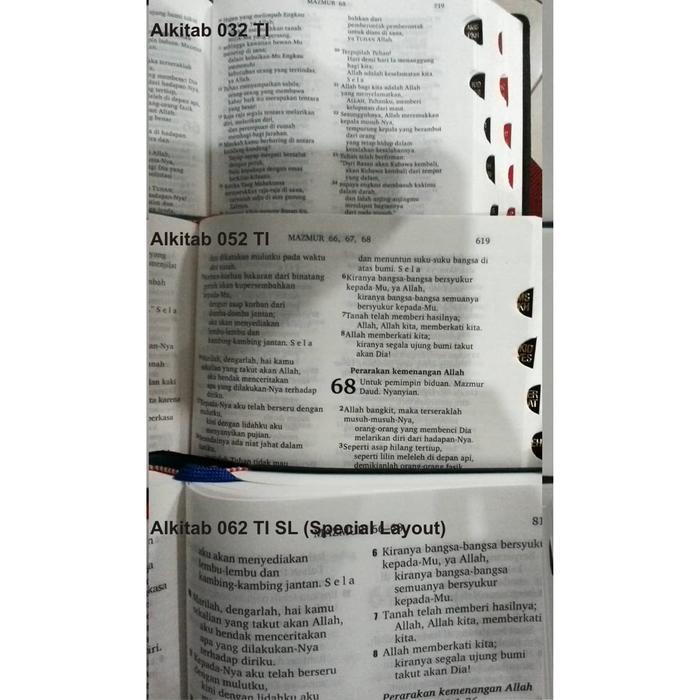 Alkitab Kristen Special Layout (Manula-Font Besar) (Tidak Ada Tas Resleting), Alkitab Kristen Tb2