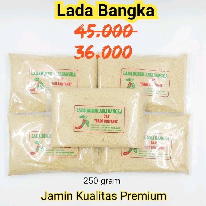 Lada Bubuk Asli Bangka 250 Gram. Lada Putih Bangka. Merica Bangka