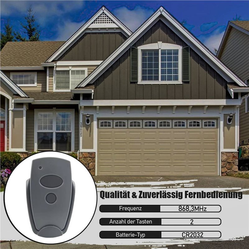 ABMF-6Pcs Garage Door Hand Transmitter 868.3 Mhz For Marantec D302-868 D304-868 D384-868 D321-868