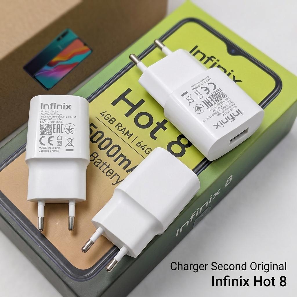 Adaptor Charger Infinix U100XEA Bekas Original 5V2A 10W Infinix Hot 8