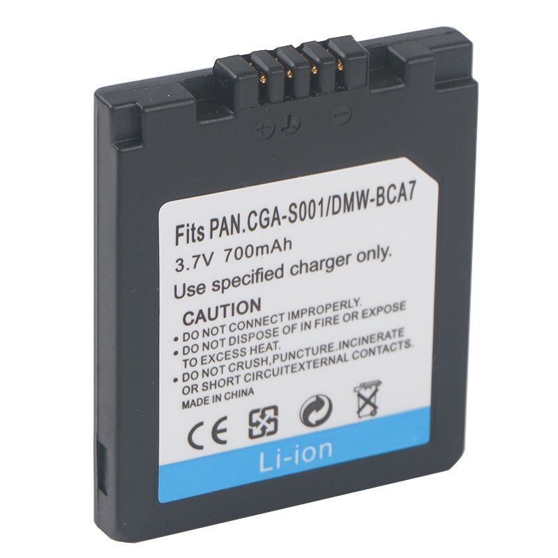 CGA-S001 3.7V 700mAh Camera Battery or Charger For Panasonic CGR-S001 DMW-BCA7 DMC-F1 DMC-FX1