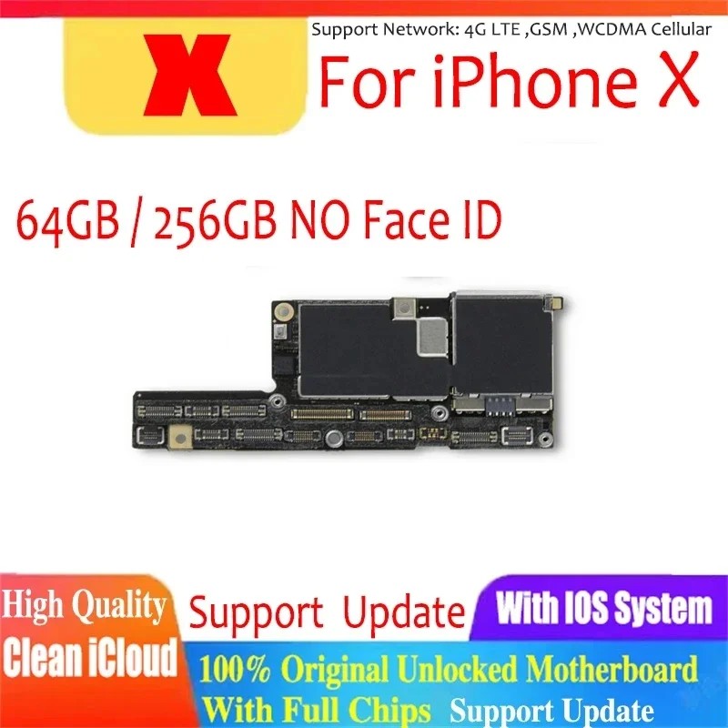 Good Tested Motherboard For iPhone X XR XS Max Mainboard Clean iCloud Full Working With Face ID