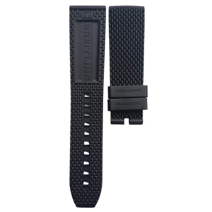 Tali Jam Tangan 22 mm Replacement Mesh Rubber Strap Breitling 8146.22