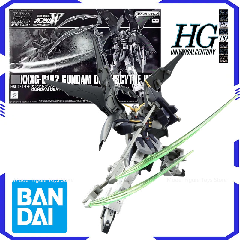 Bandai Original Model Assembly Kit 1/144 HG-XXXG-01D2 Gundam Deathscythe Hell Anime Action Character