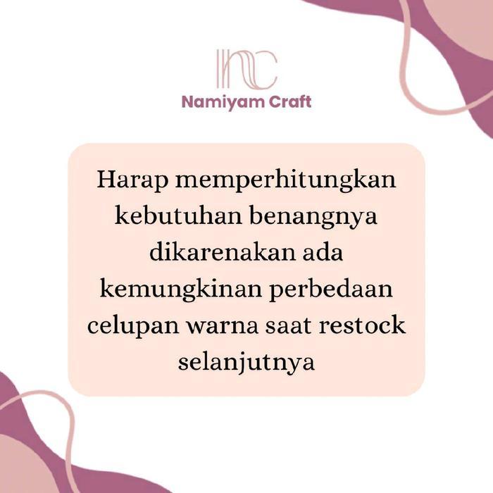 4MM Tali Katun Macrame Benang Macrame