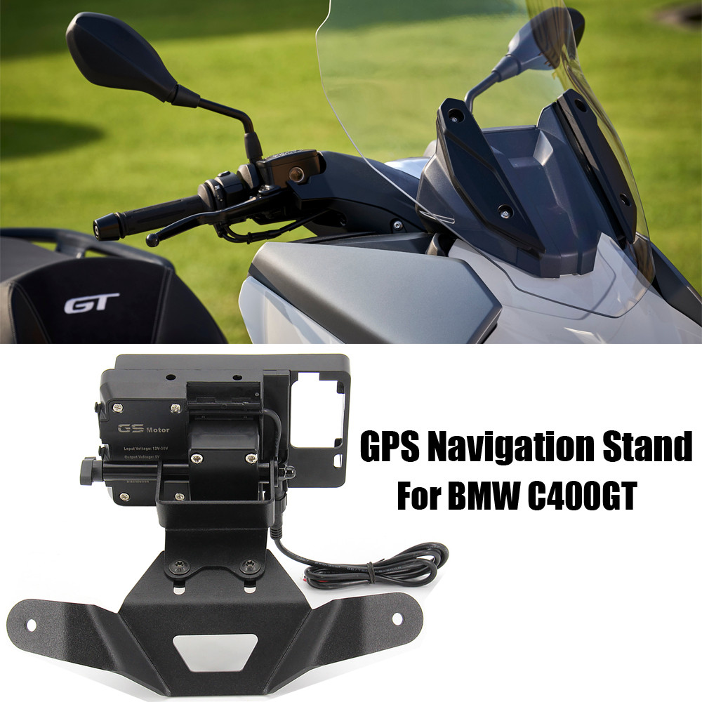FOR BMW C400GT C400 GT C 400GT Motorcycle Smartphone Holder UBS