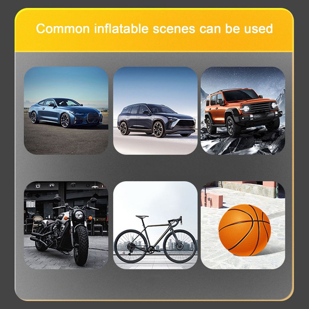 ABHY-Car Vacuum Cleaner Inflatable Pump Vacuum Cleaner Cordless Tire Inflator Pressure Gauge Vacuum