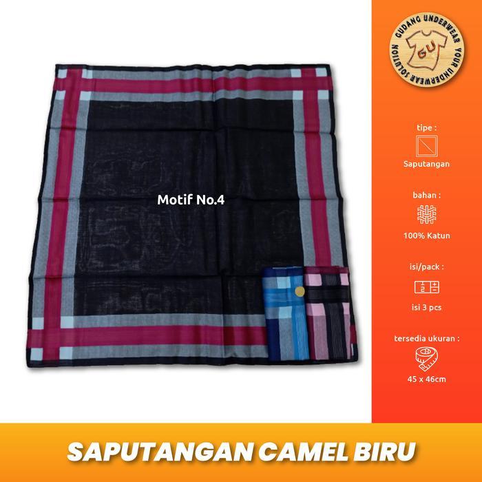 Promo Saputangan Pria Camel Halus Isi 3 Terlaris